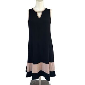 Black Sleeveless A-Line Cocktail Dress, Size 8